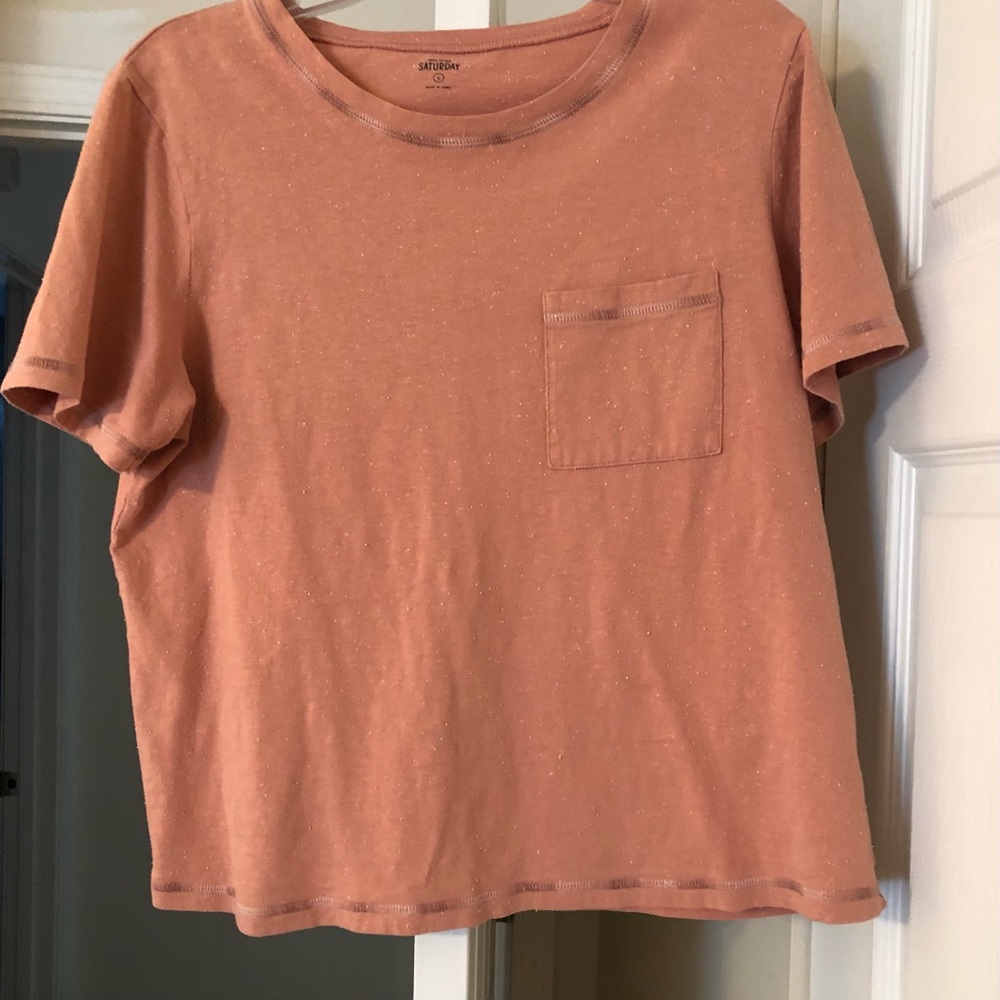 Short sleeve cropped t-shirt